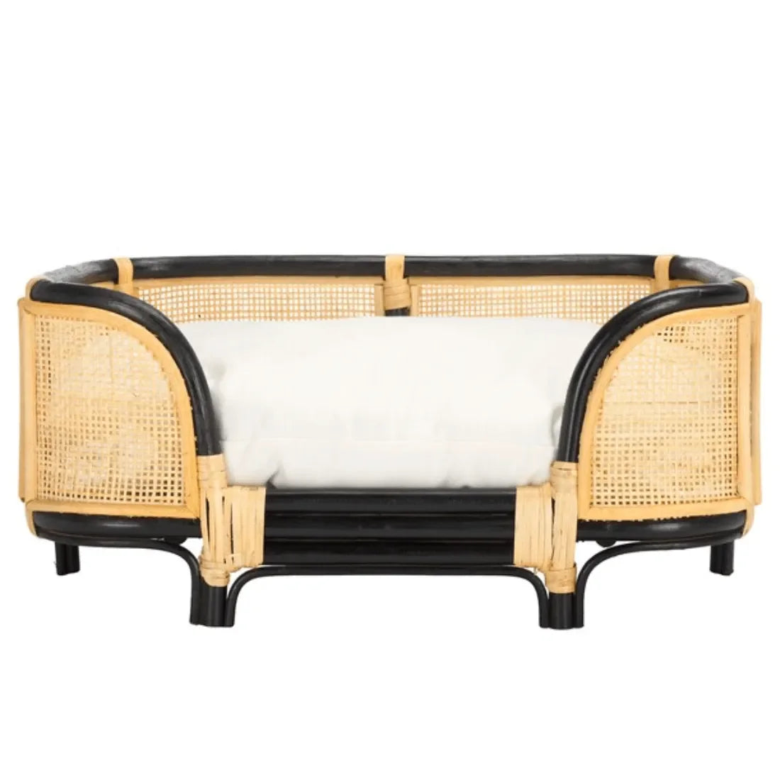 Timo Rattan Pet Bed with Removable Cushion