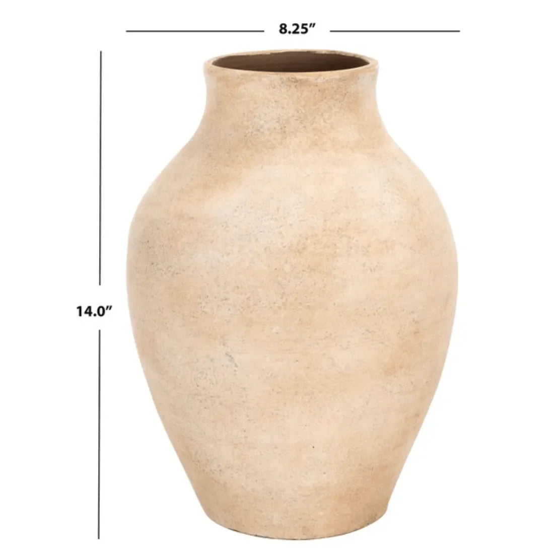 Mesa Stoneware Vase in Natural - The Mayfair Hall