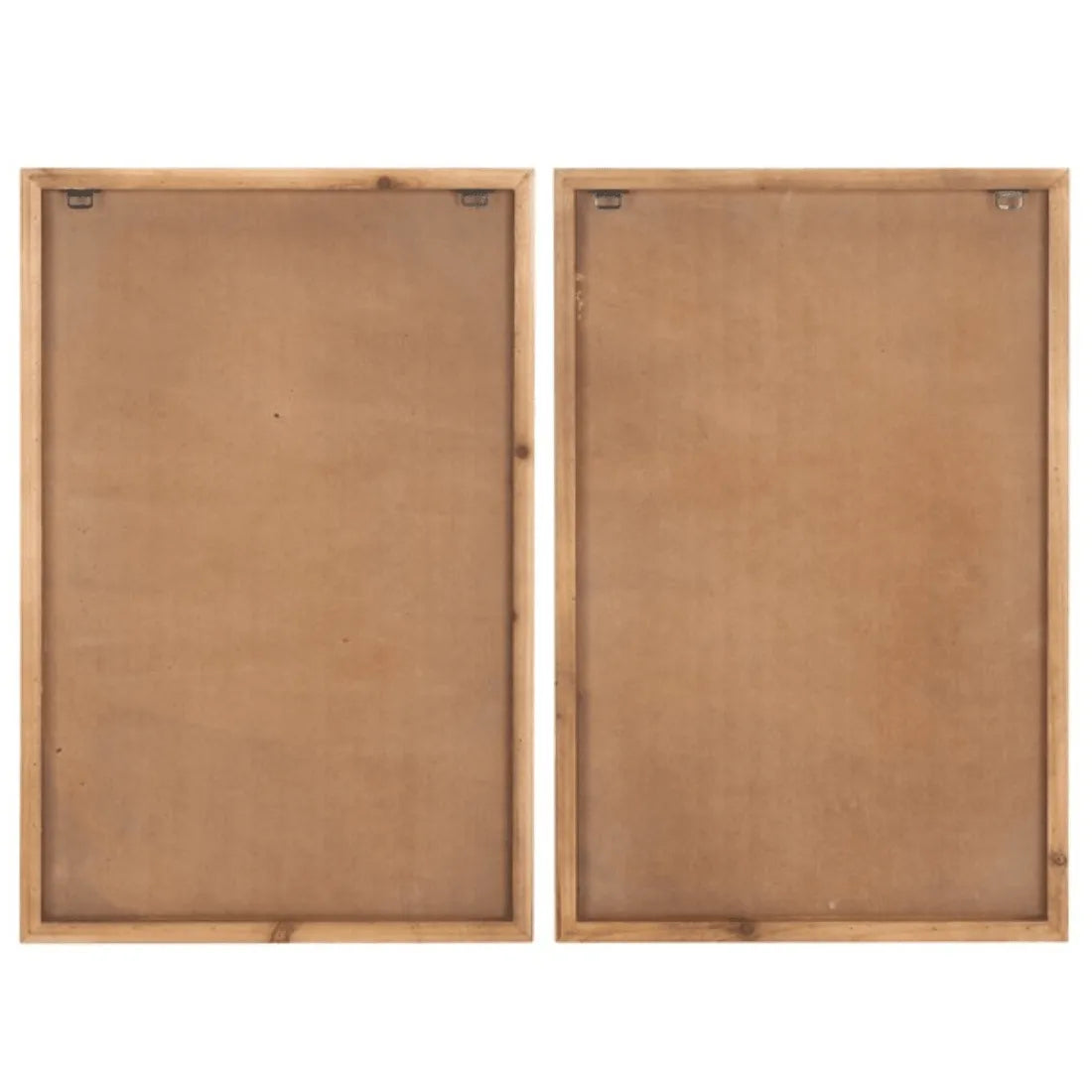 Modern Geometry Wall Art in Natural and Ivory (Set of 2)