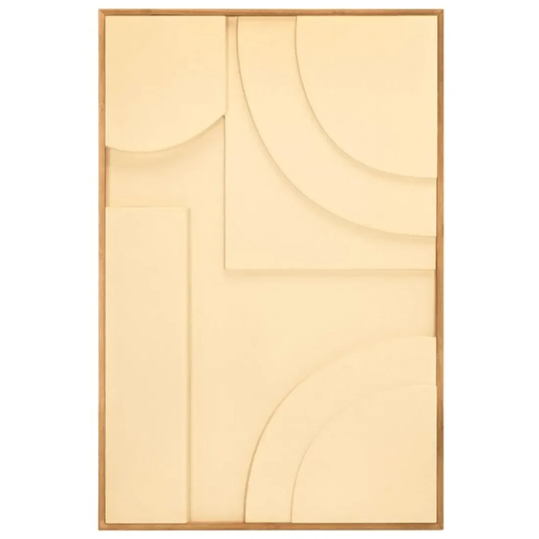 Modern Geometry Wall Art in Natural and Ivory (Set of 2) - The Mayfair Hall