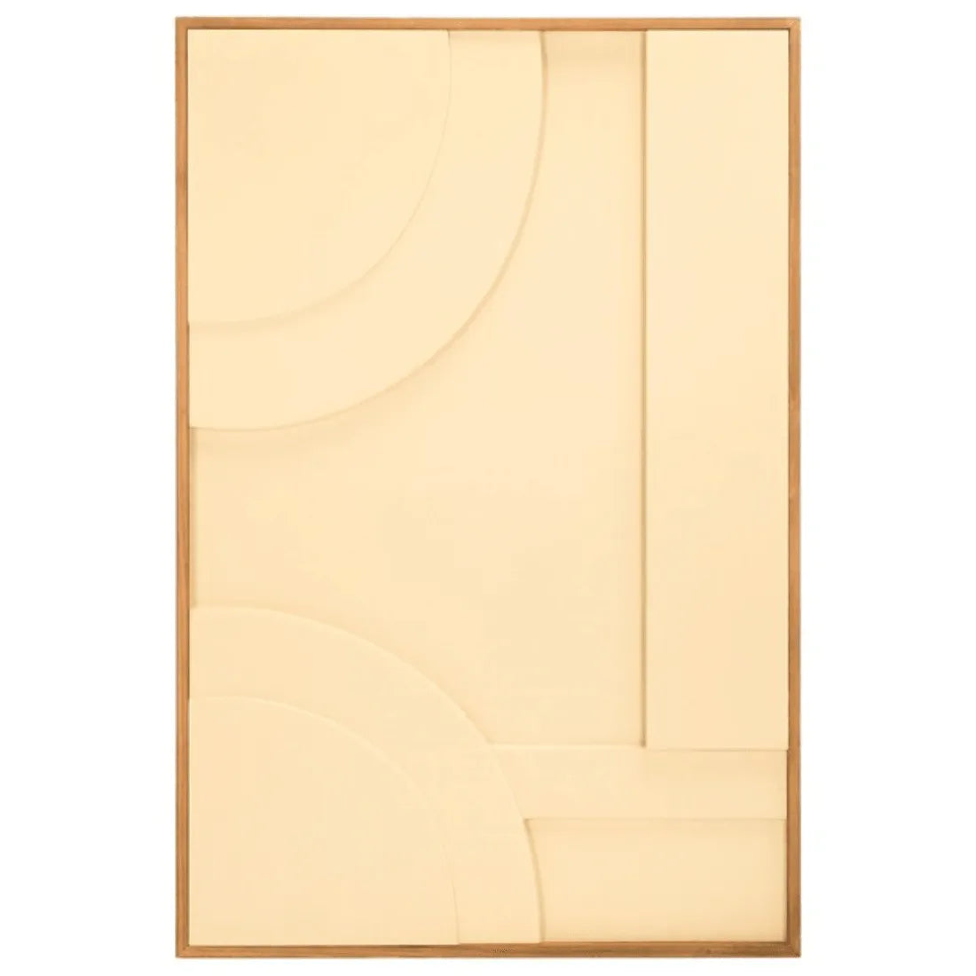 Modern Geometry Wall Art in Natural and Ivory (Set of 2)