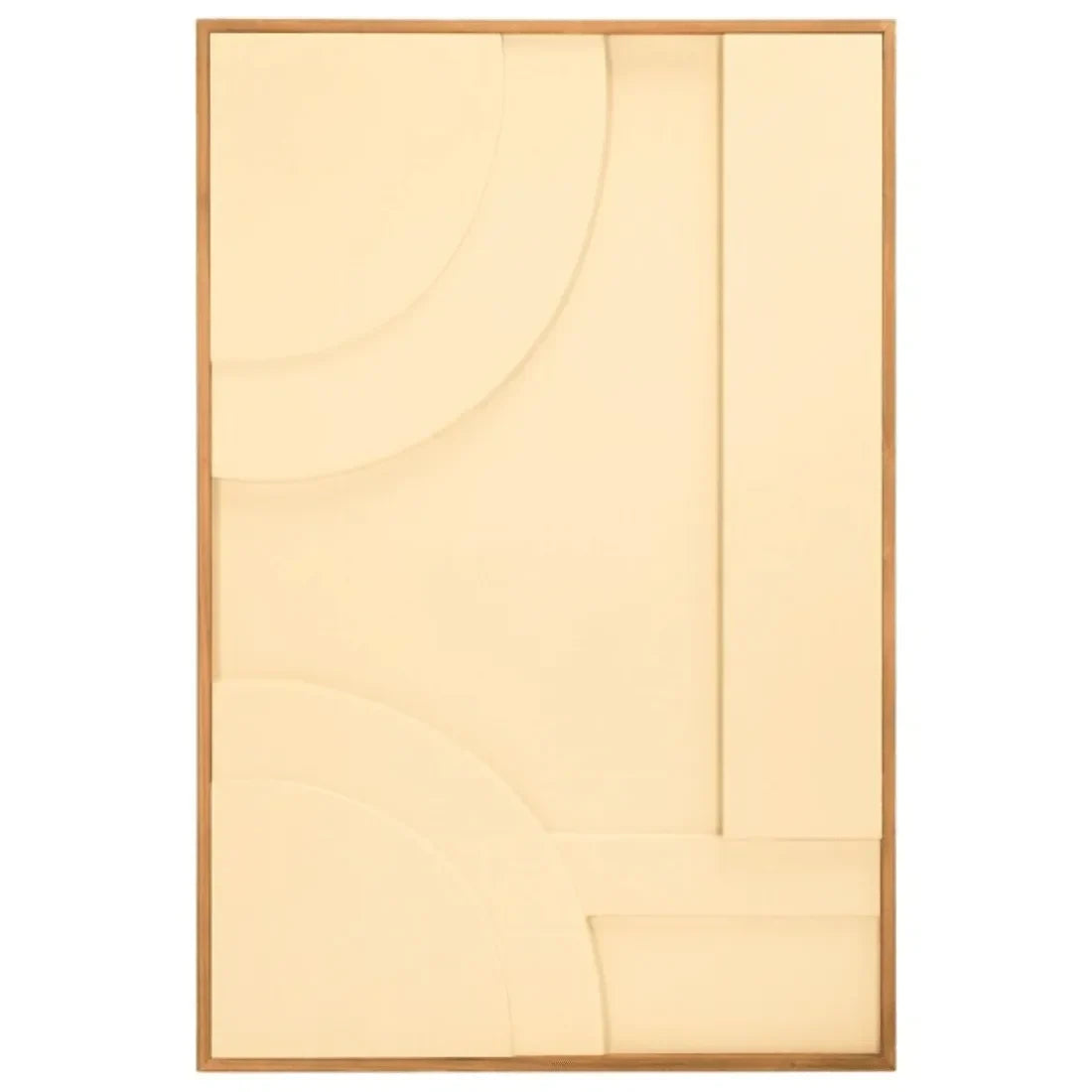 Modern Geometry Wall Art in Natural and Ivory (Set of 2) - The Mayfair Hall