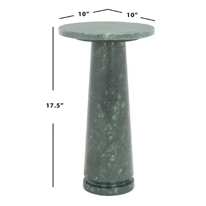 Valentia Marble Accent Table in Green - The Mayfair Hall