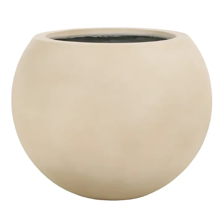Kenslia Concrete Ficonstone Planter in Beige - The Mayfair Hall