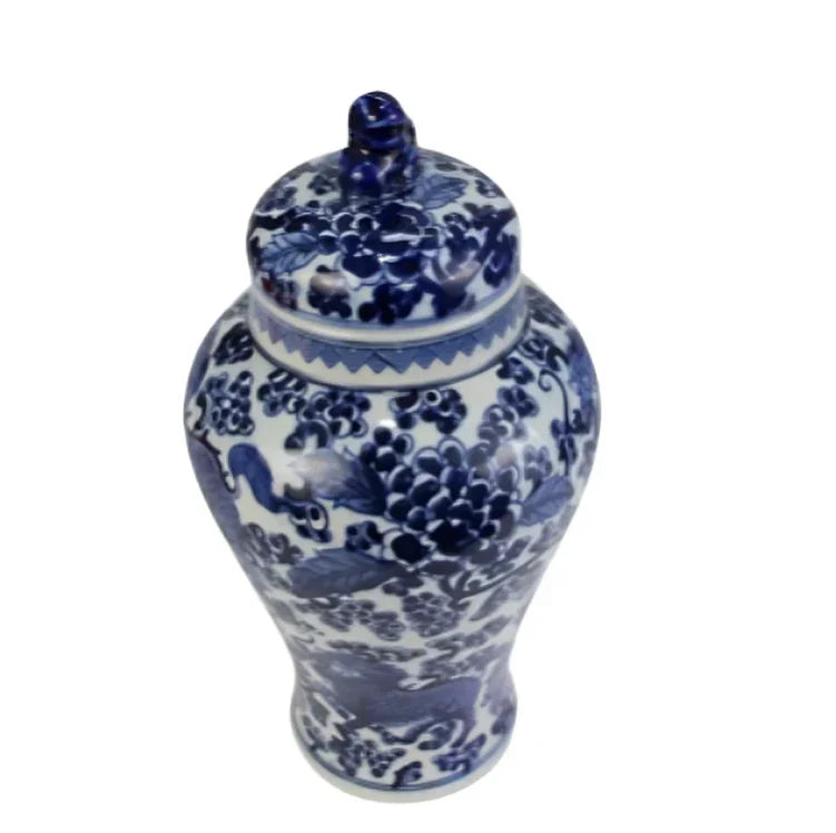 Floral Lion Jar - The Mayfair Hall