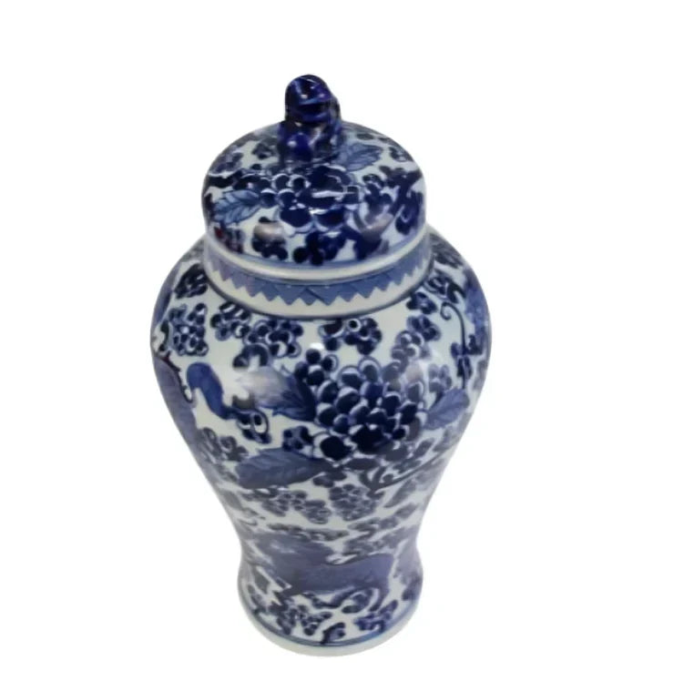 Floral Lion Jar - The Mayfair Hall