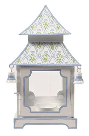 White & Lavender Tulip Pagoda Lantern (3 Sizes) - The Mayfair Hall