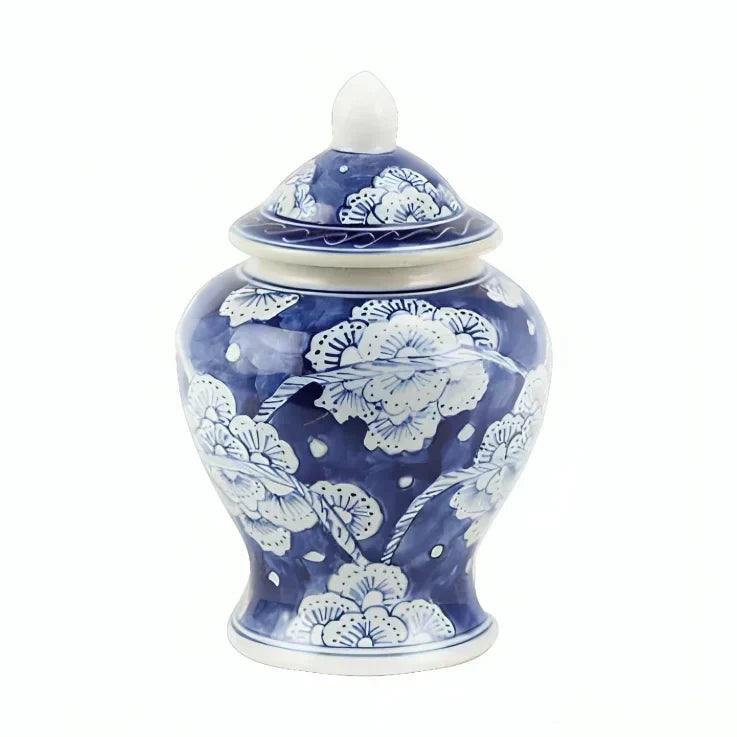 Mini Navy Floral Jar - The Mayfair Hall