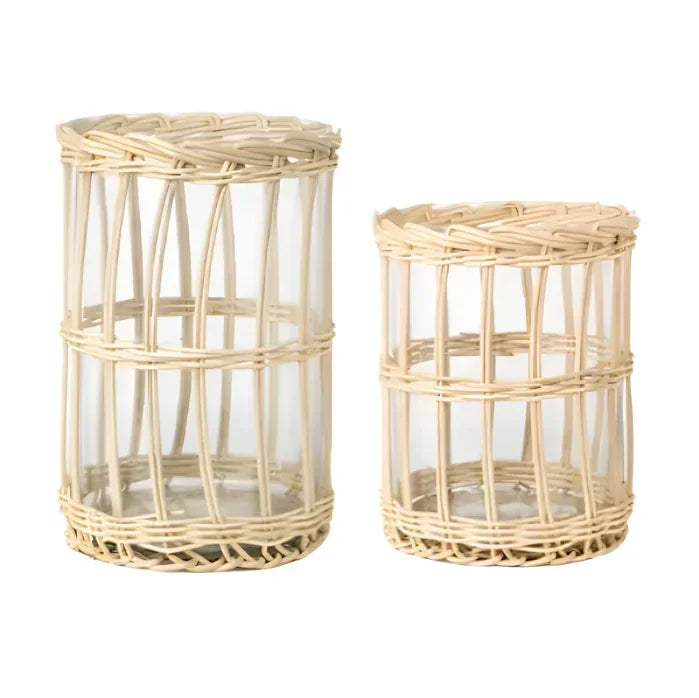 Chunky Vertical Wicker Hurricane - The Mayfair Hall