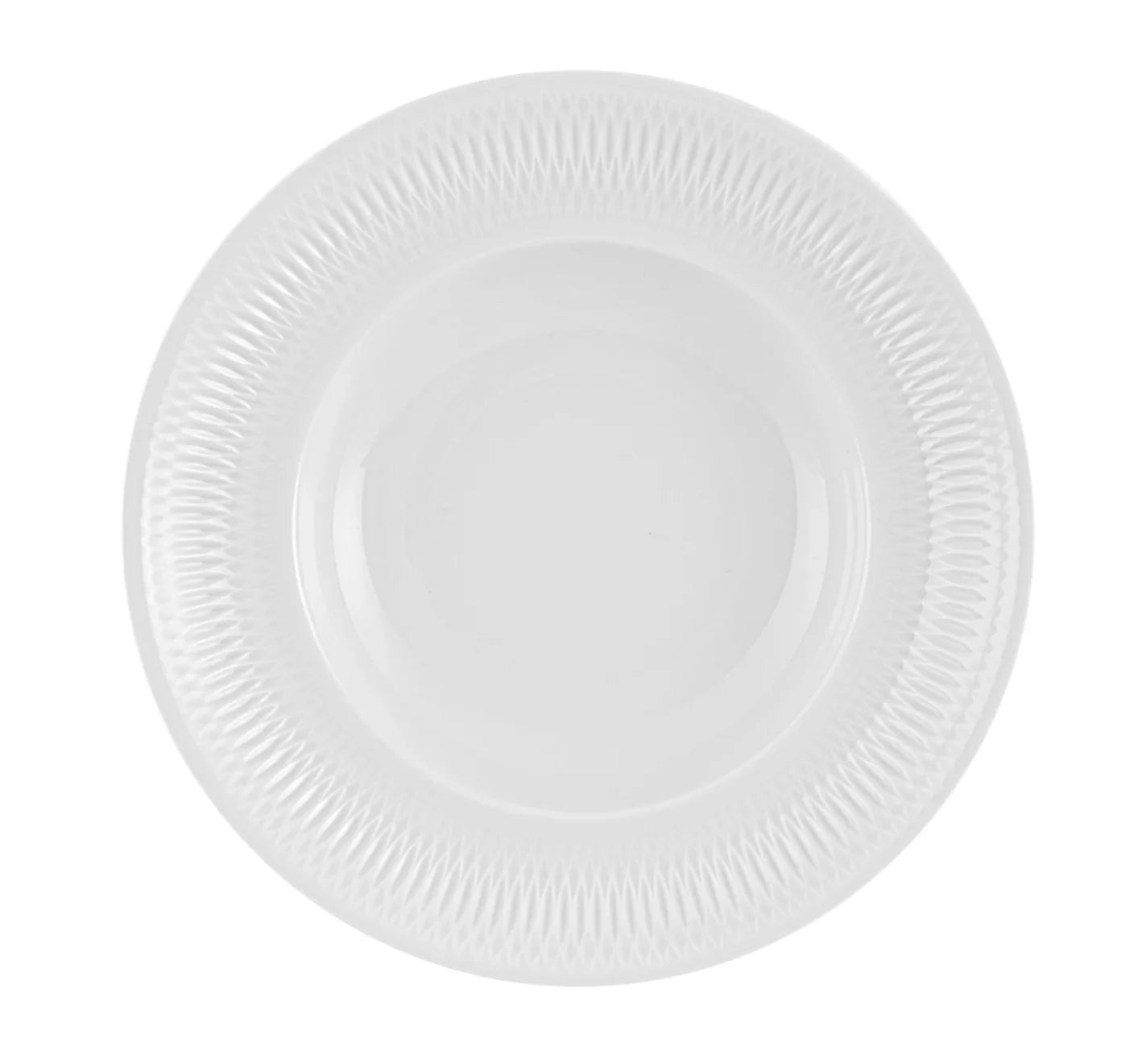 Utopia Porcelain Pasta Plate in White (Set of 4) - The Mayfair Hall