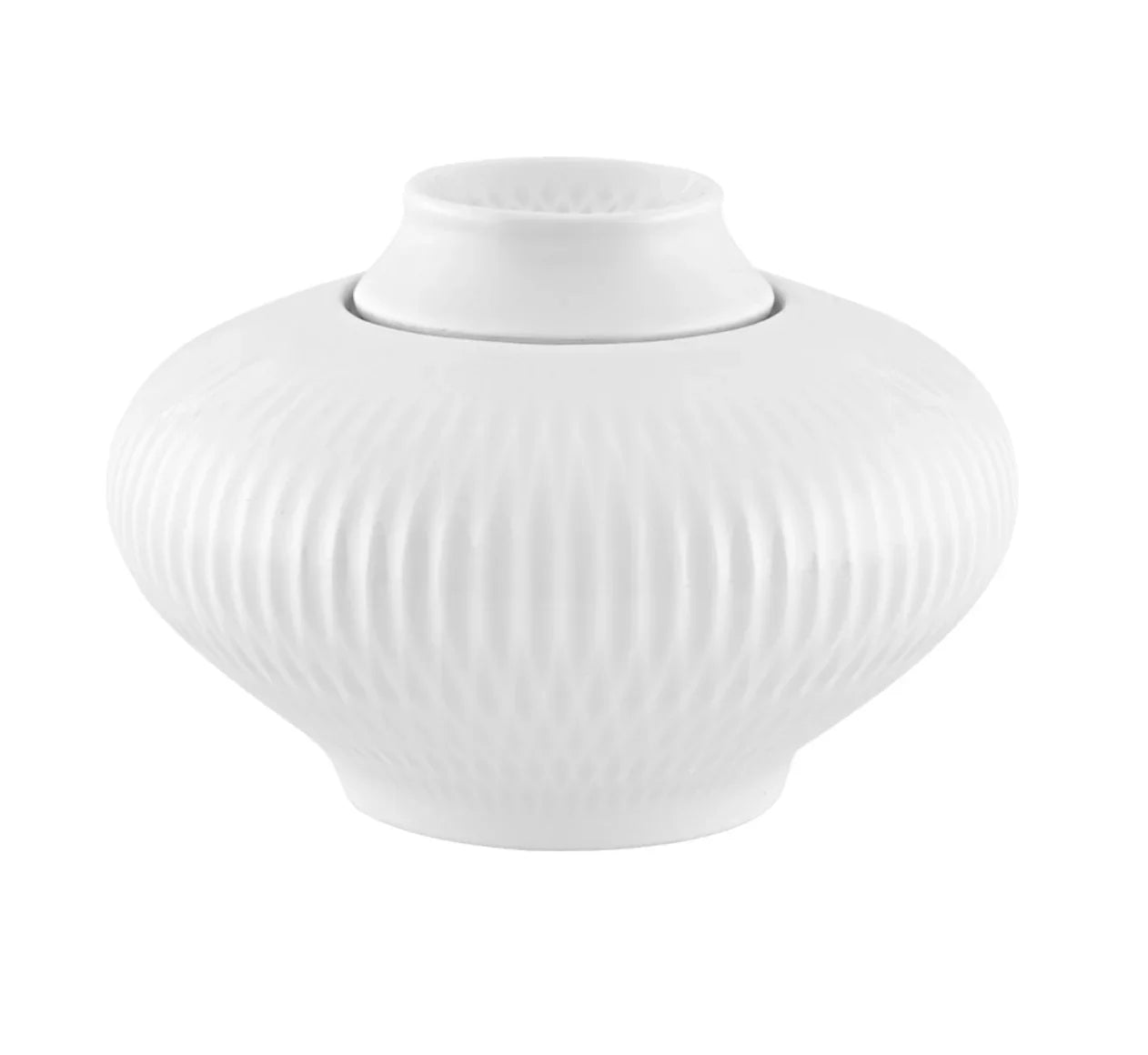 Utopia Porcelain Sugar Box in White - The Mayfair Hall