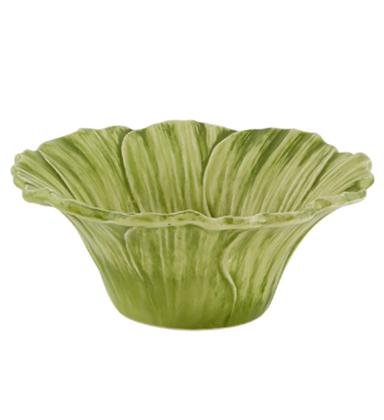 Maria Flor Earthenware Cosmos Bowl in Green (Set of 4) - The Mayfair Hall