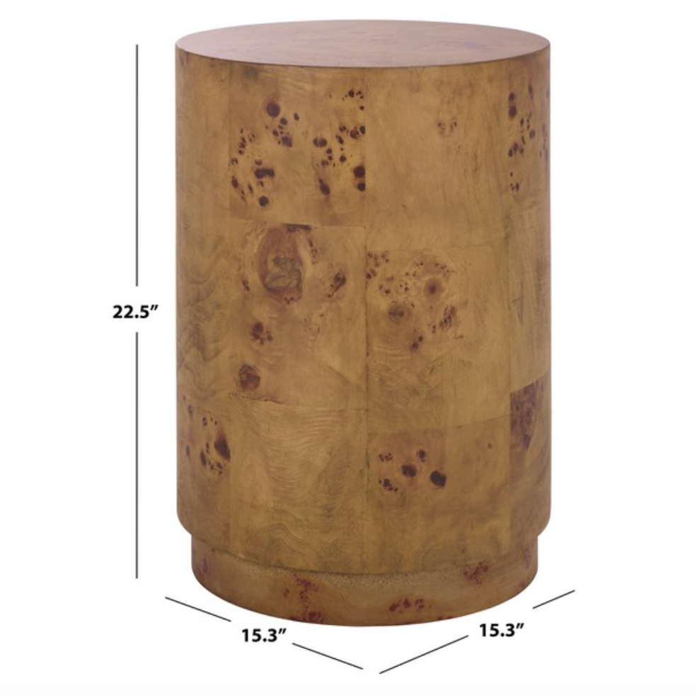 Siya Wood Accent Table in Brown