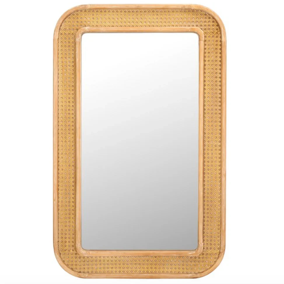 Alessa Wood Mirror in Natural