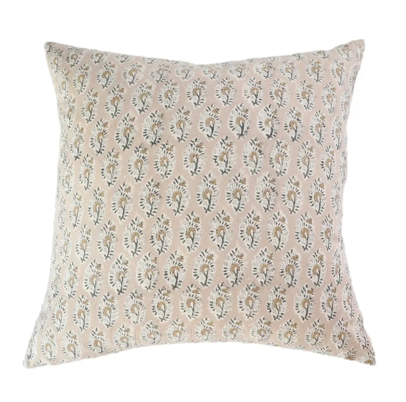 Sunny Floral Pillow Cover in Tan - The Mayfair Hall