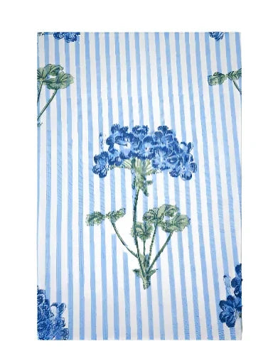 Blue Hydrangea Blockprint Tablecloth - The Mayfair Hall