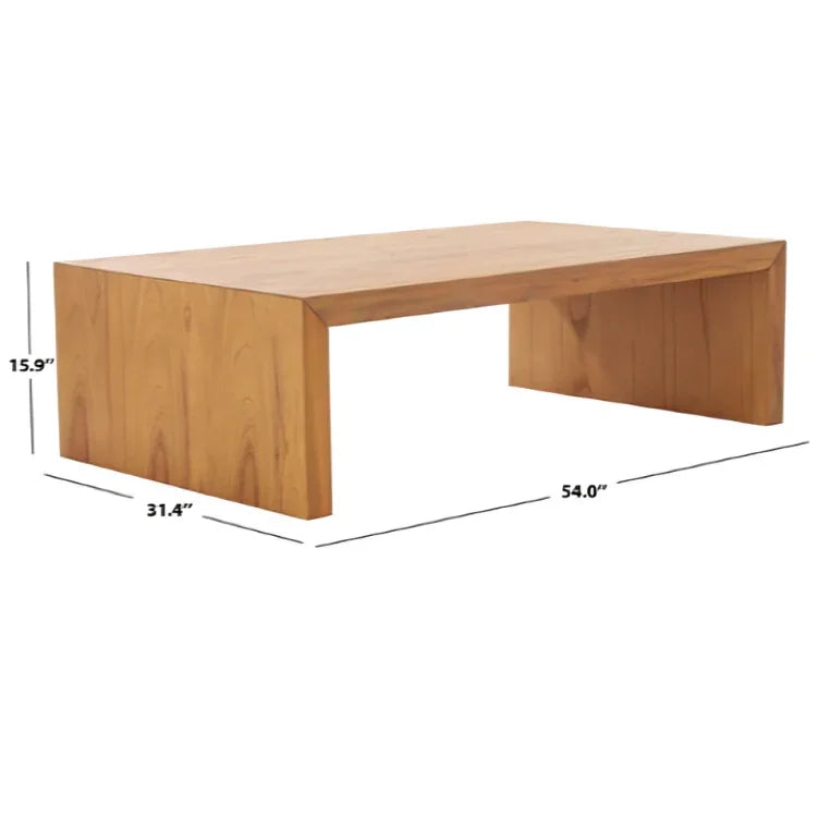 Tawney Wood Coffee Table in Natural - The Mayfair Hall