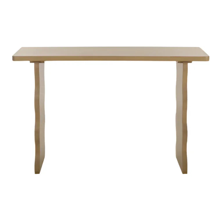 Preslyn Wood Console Table in Desert Brown - The Mayfair Hall