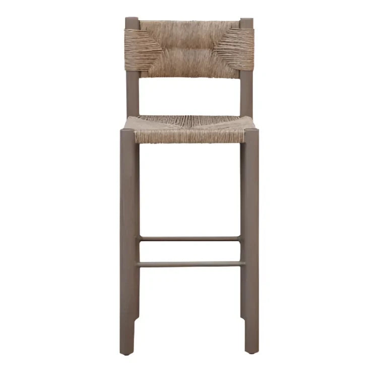 Romona Rattan Outdoor Bar Stool in Brown - The Mayfair Hall