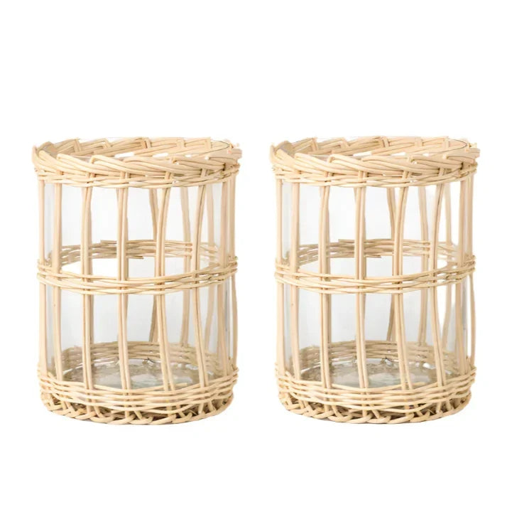 Chunky Vertical Wicker Hurricane - The Mayfair Hall