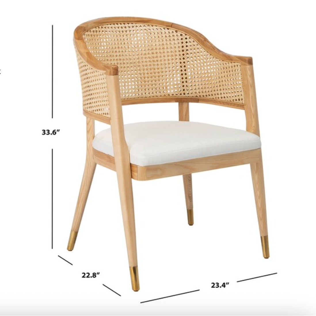 Rogue Rattan Dining Chair in Natural