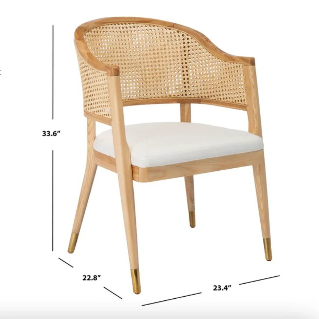 Rogue Rattan Dining Chair in Natural