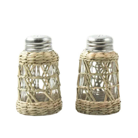 Seagrass Cage Salt and Pepper Shakers — Set of 2