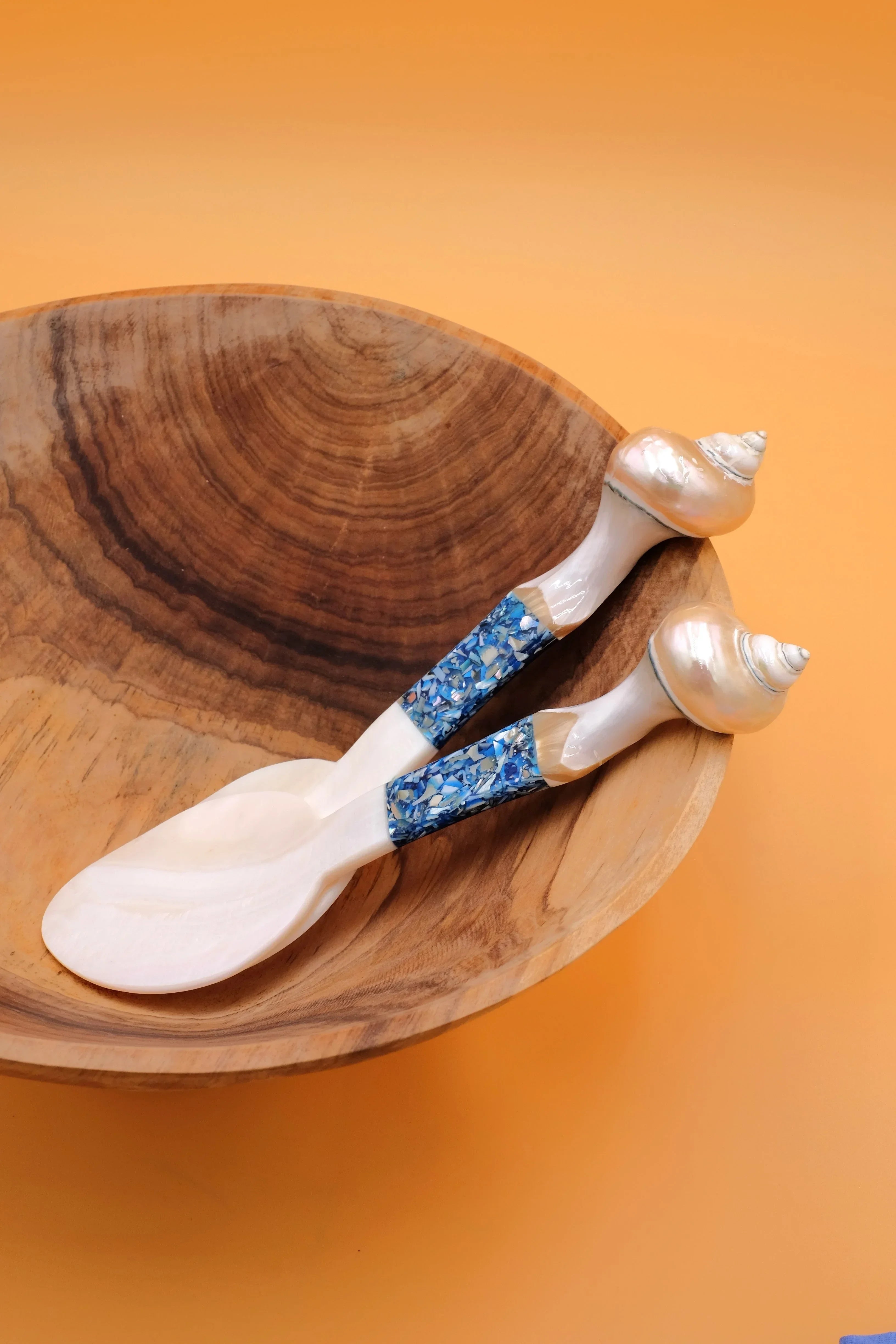 Seashell Serving Set in Blue - The Mayfair Hall