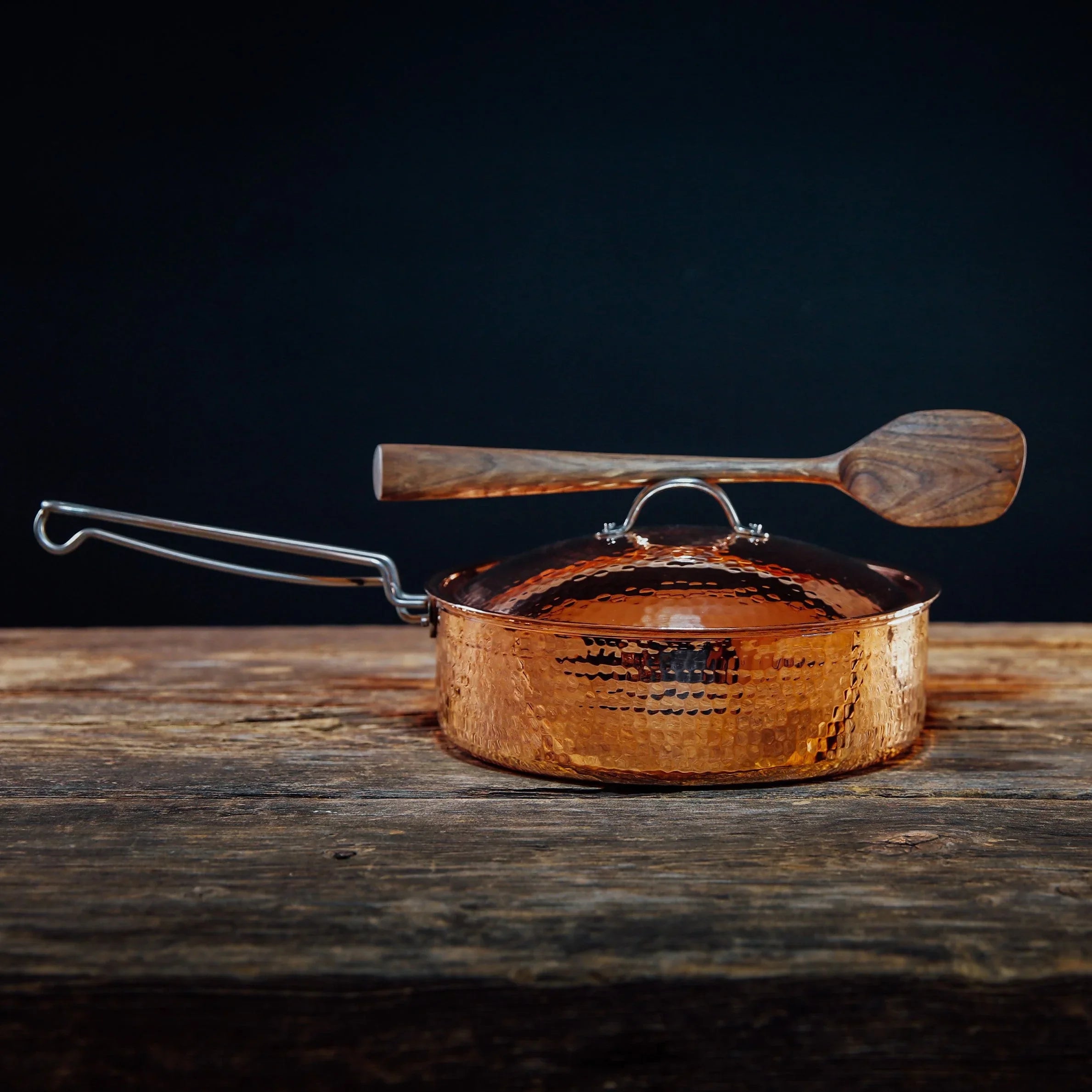 Copper Saute Pan with lid, 3 quart - The Mayfair Hall