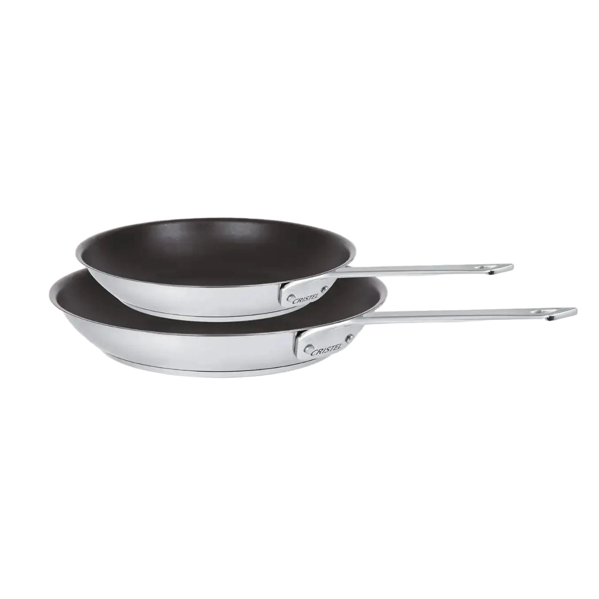 1826 Non-Stick Frying Pans by Cristel — Set of 2