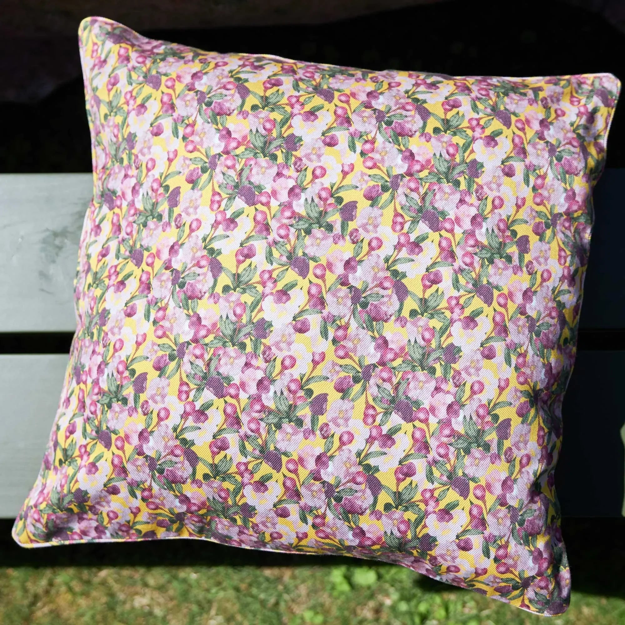 Square Pillow Cover Romance is Dead Yellow - The Mayfair Hall