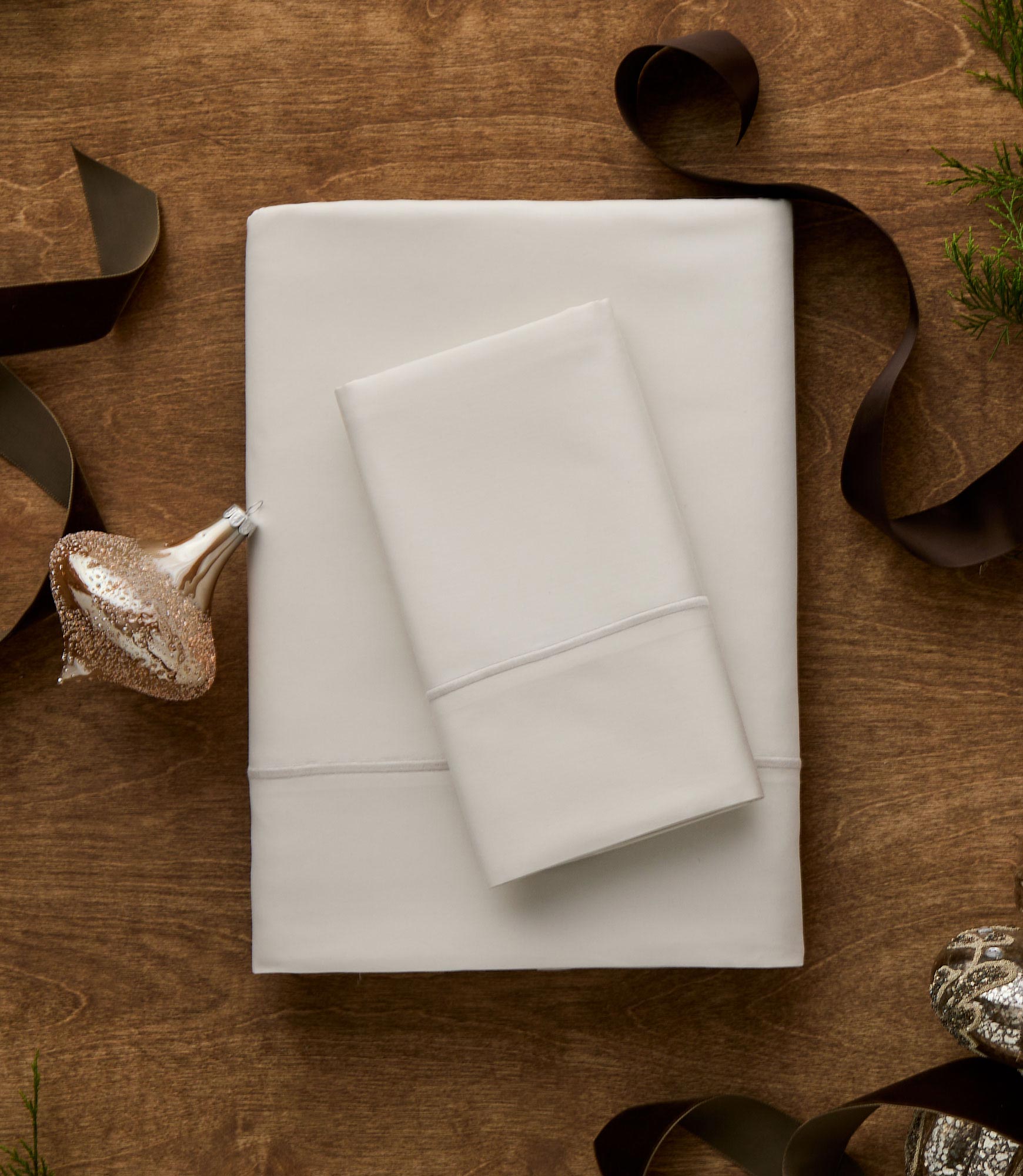 Boutique Ivory Percale Sheet Set