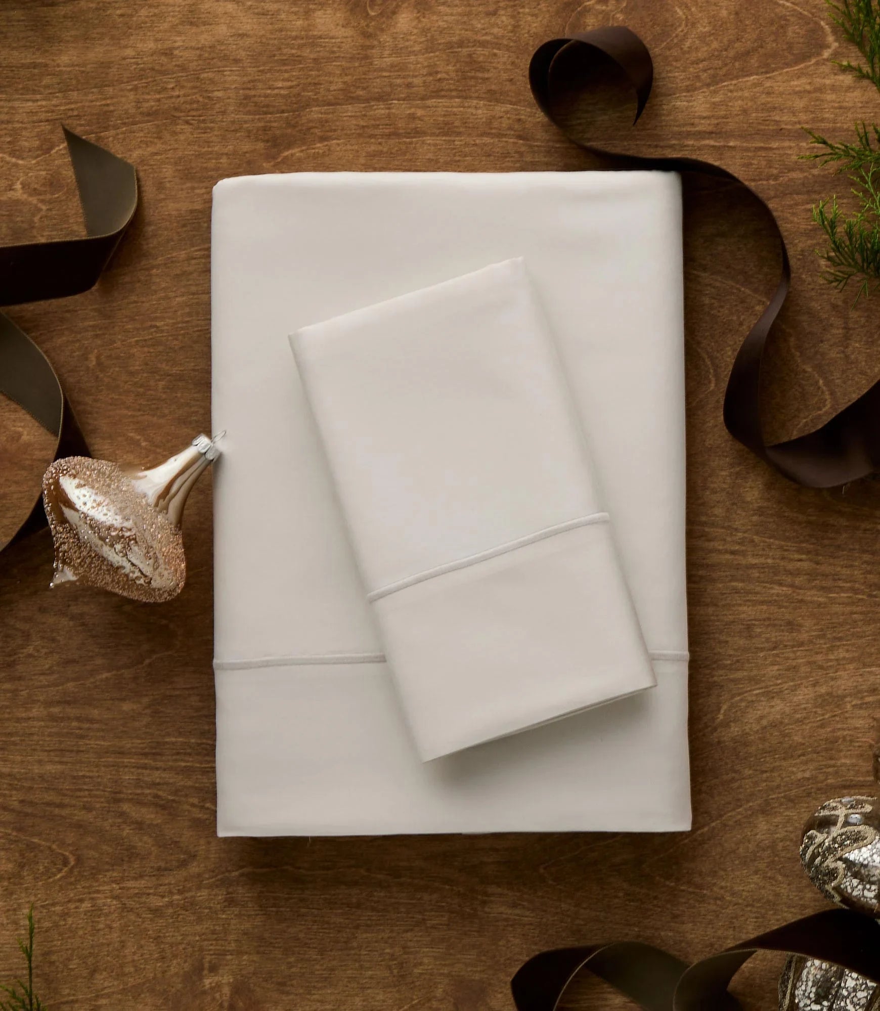 Boutique Ivory Percale Sheet Set