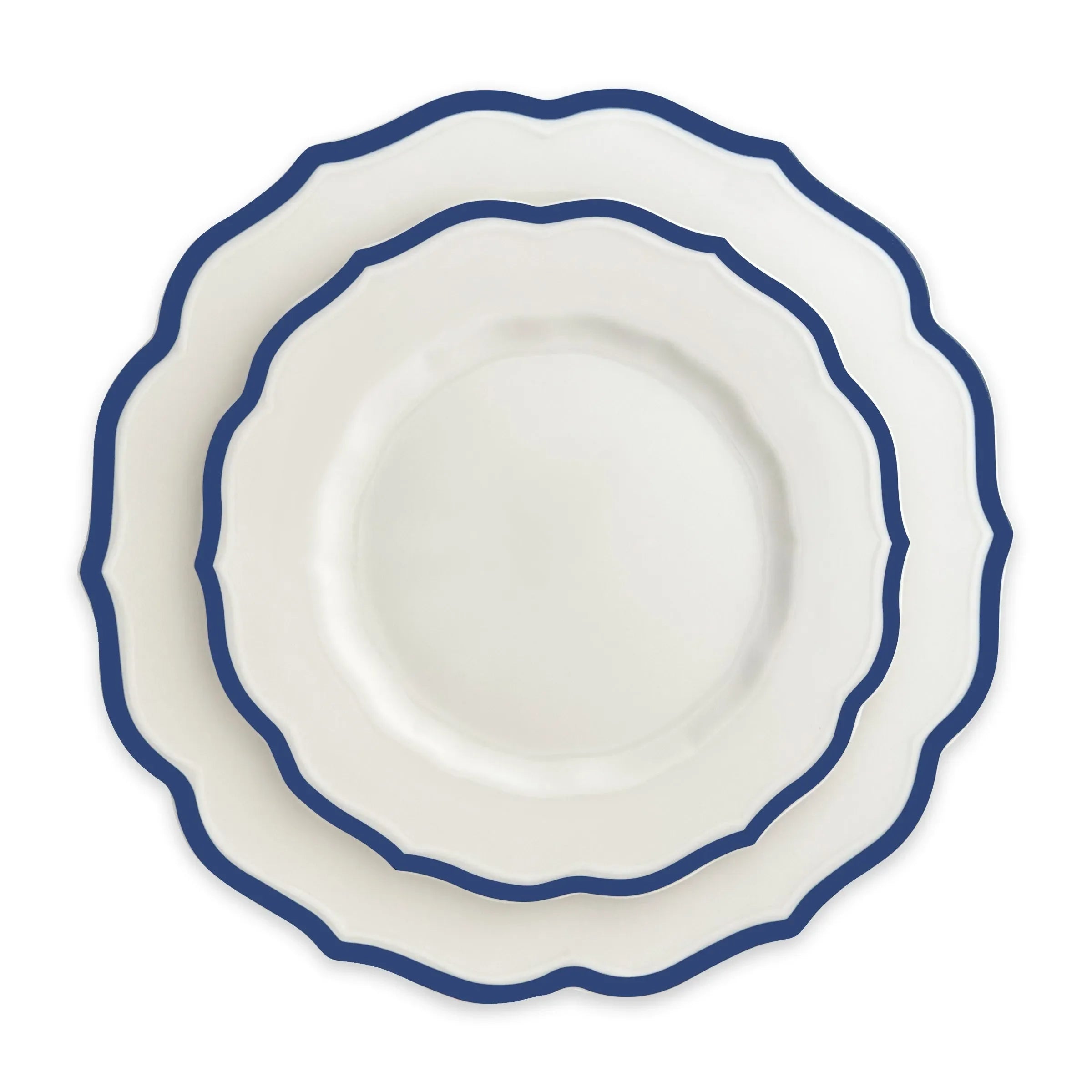 Stella Scalloped Porcelain Salad Plate - The Mayfair Hall