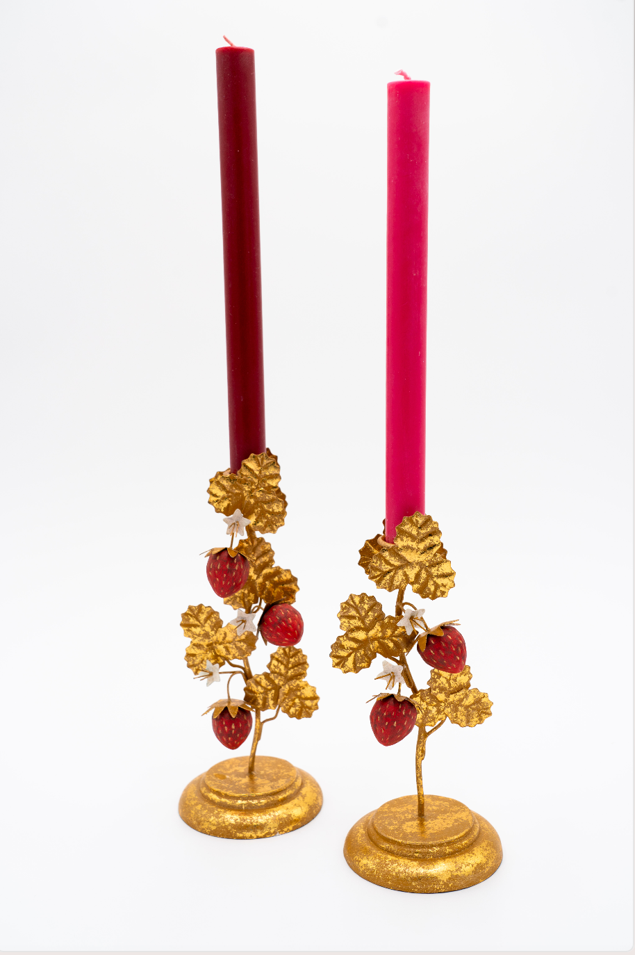 Strawberry Candleholder in Gold