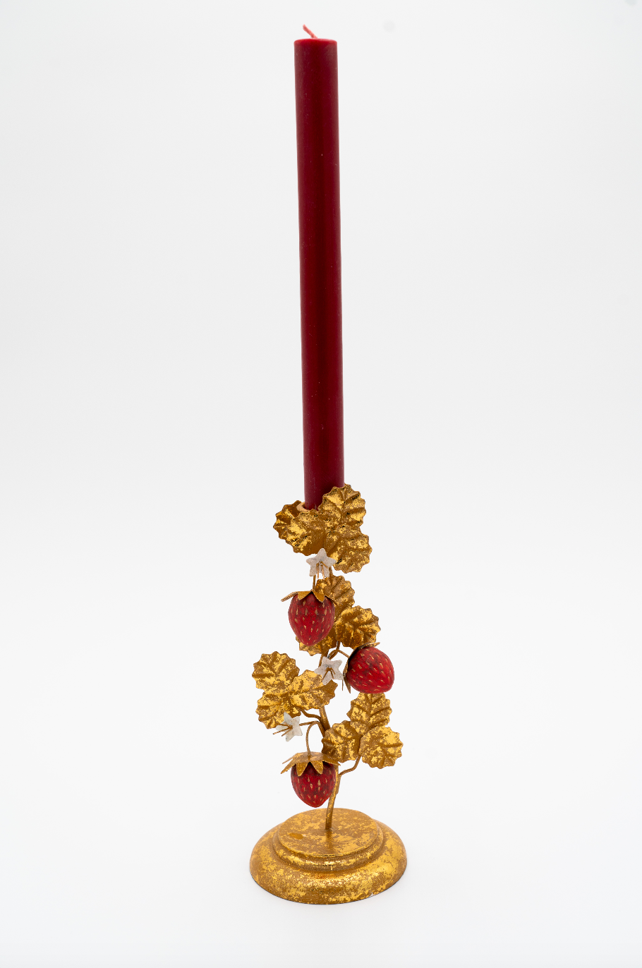 Strawberry Candleholder in Gold