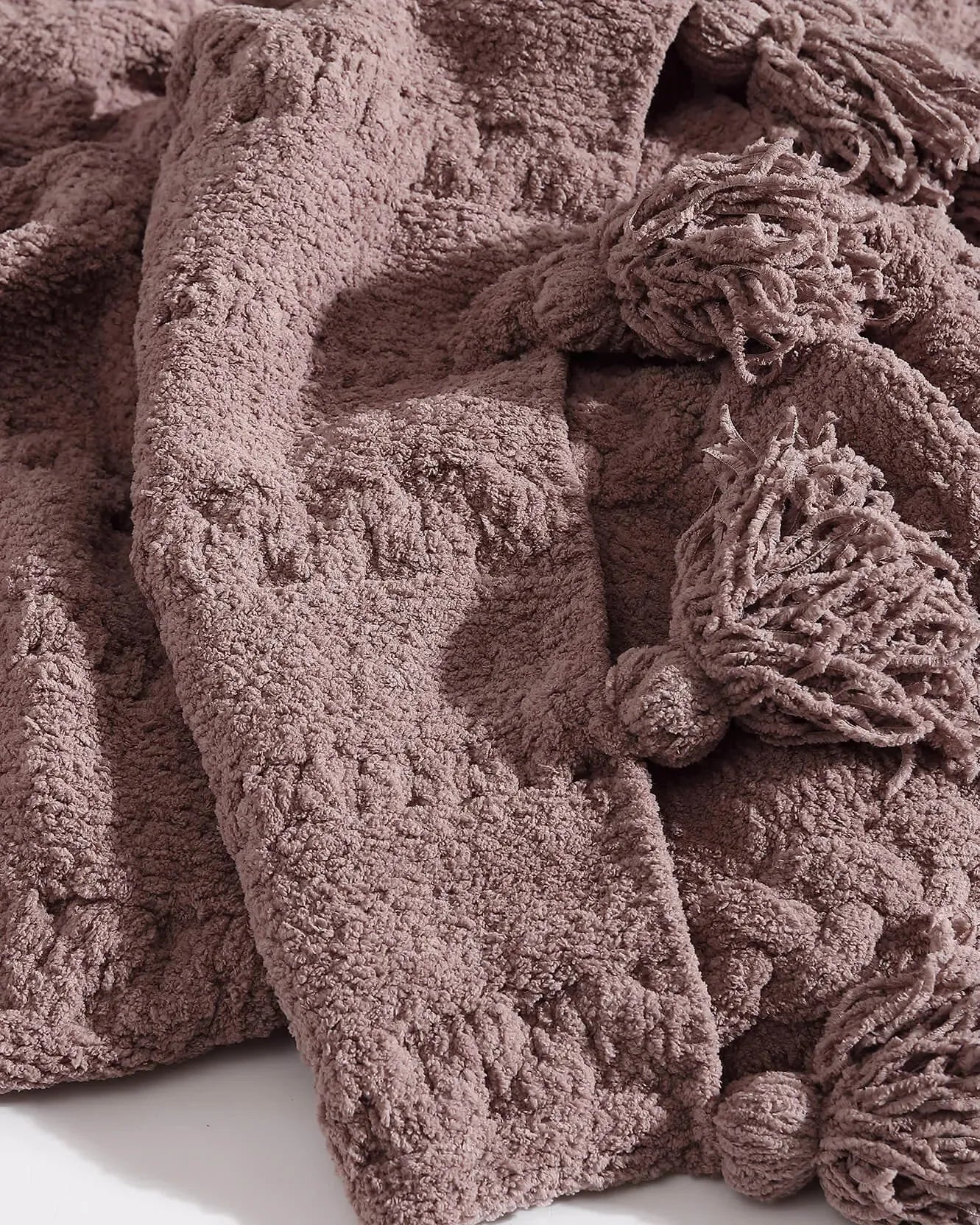 Braided Pom Pom Throw - The Mayfair Hall