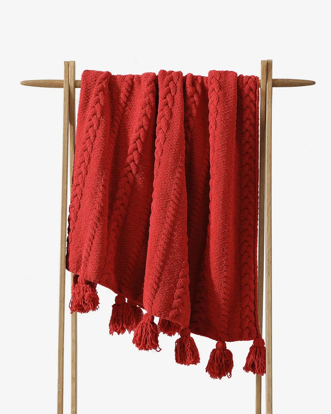 Braided Pom Pom Throw - The Mayfair Hall