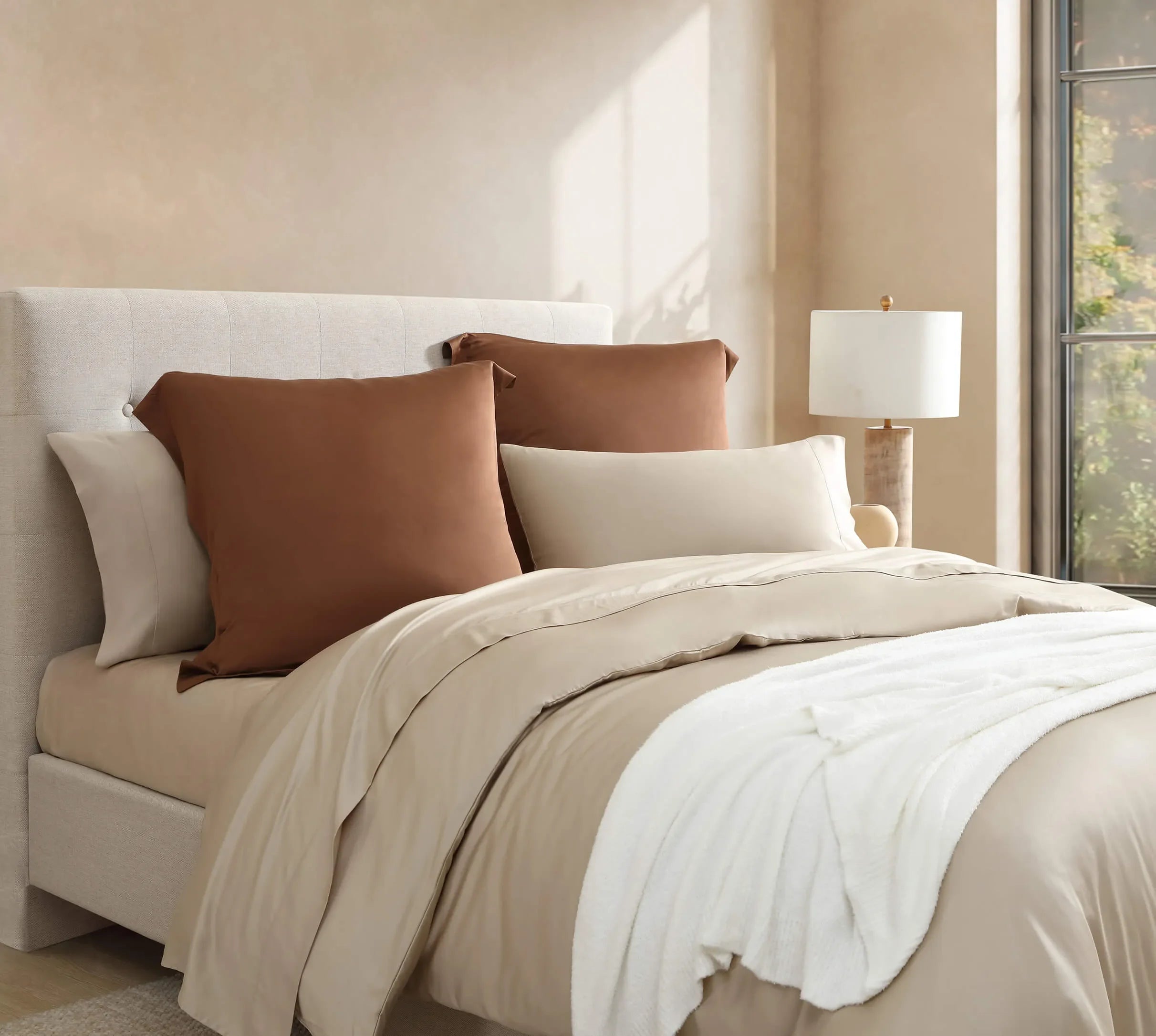 Natural Premium Bamboo Euro Sham - The Mayfair Hall