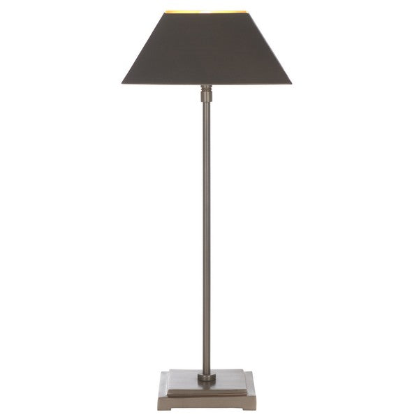 Lleo Table Lamp in Antique Silver with Metal Shade