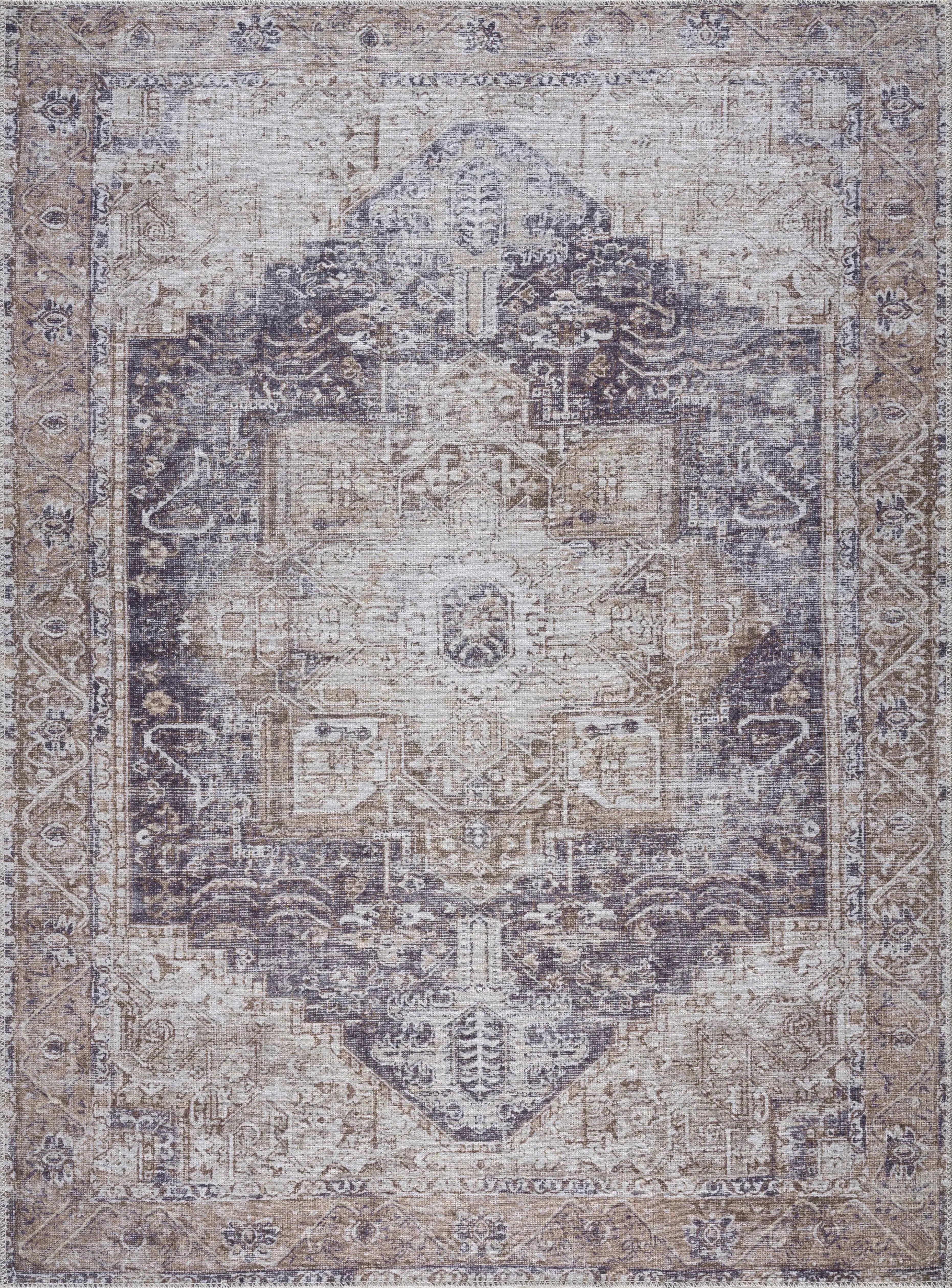 Beige Rosman Washable Area Rug - The Mayfair Hall