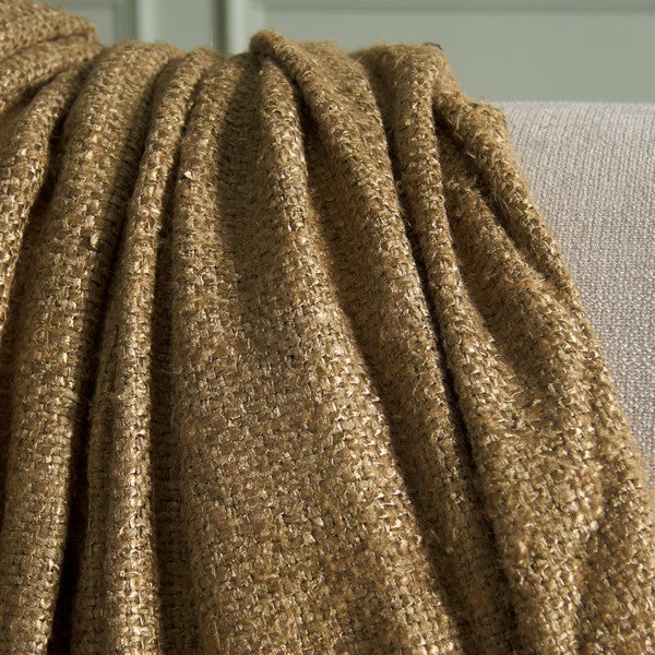 Gaia Cotton Throw in Natural