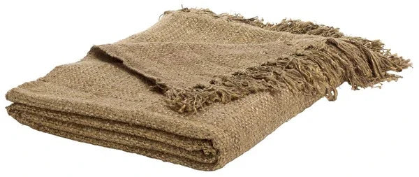 Gaia Cotton Throw in Natural