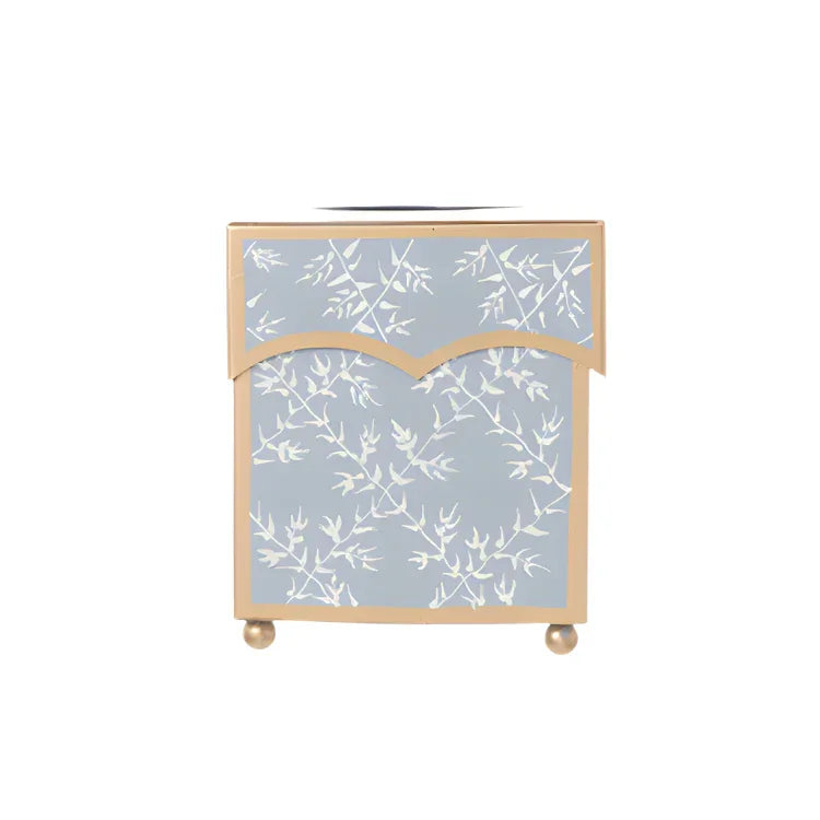 Periwinkle Trellis Leaf Tissue Holder - The Mayfair Hall