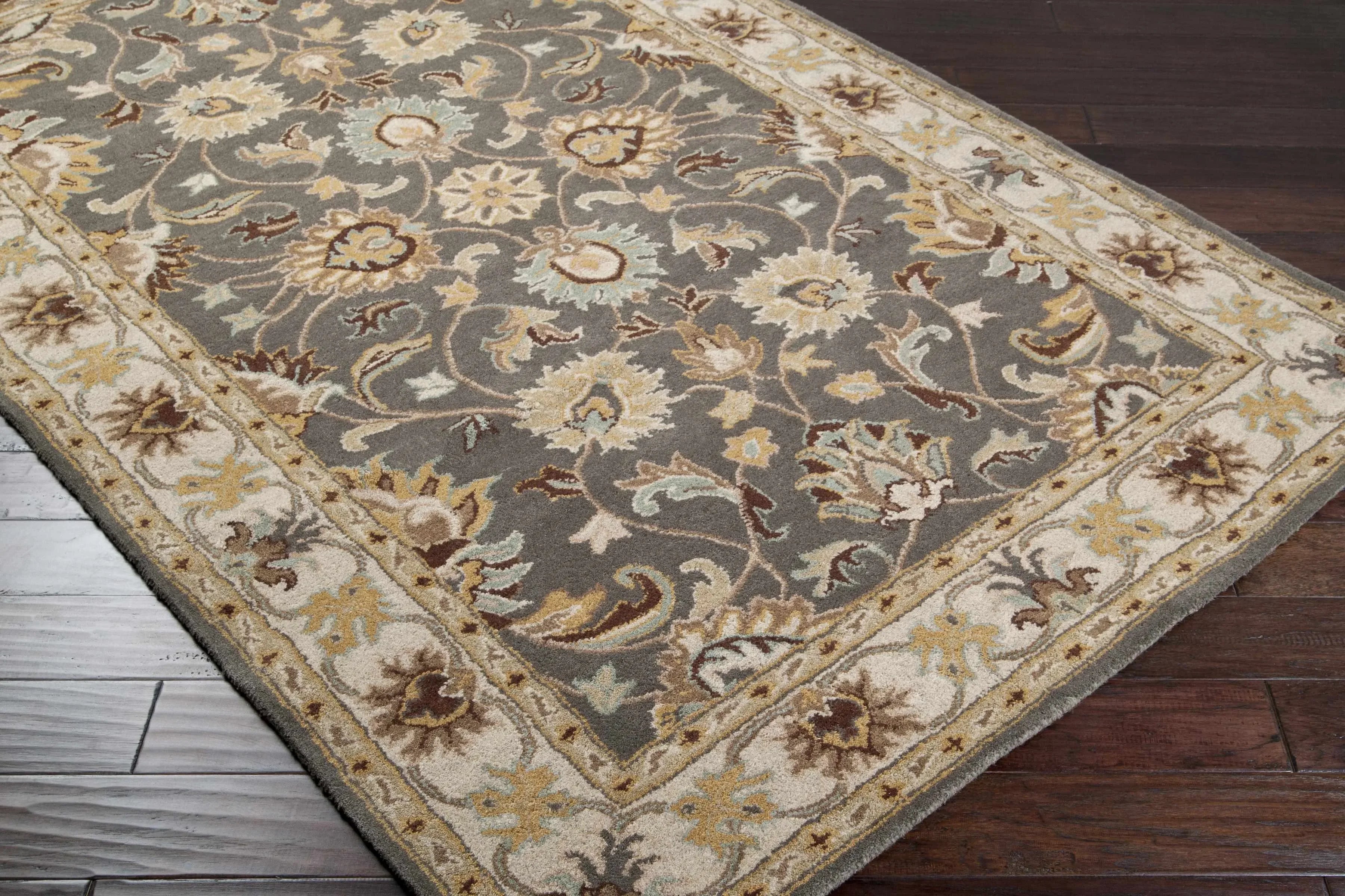 Cherryfield Wool Rug in Taupe