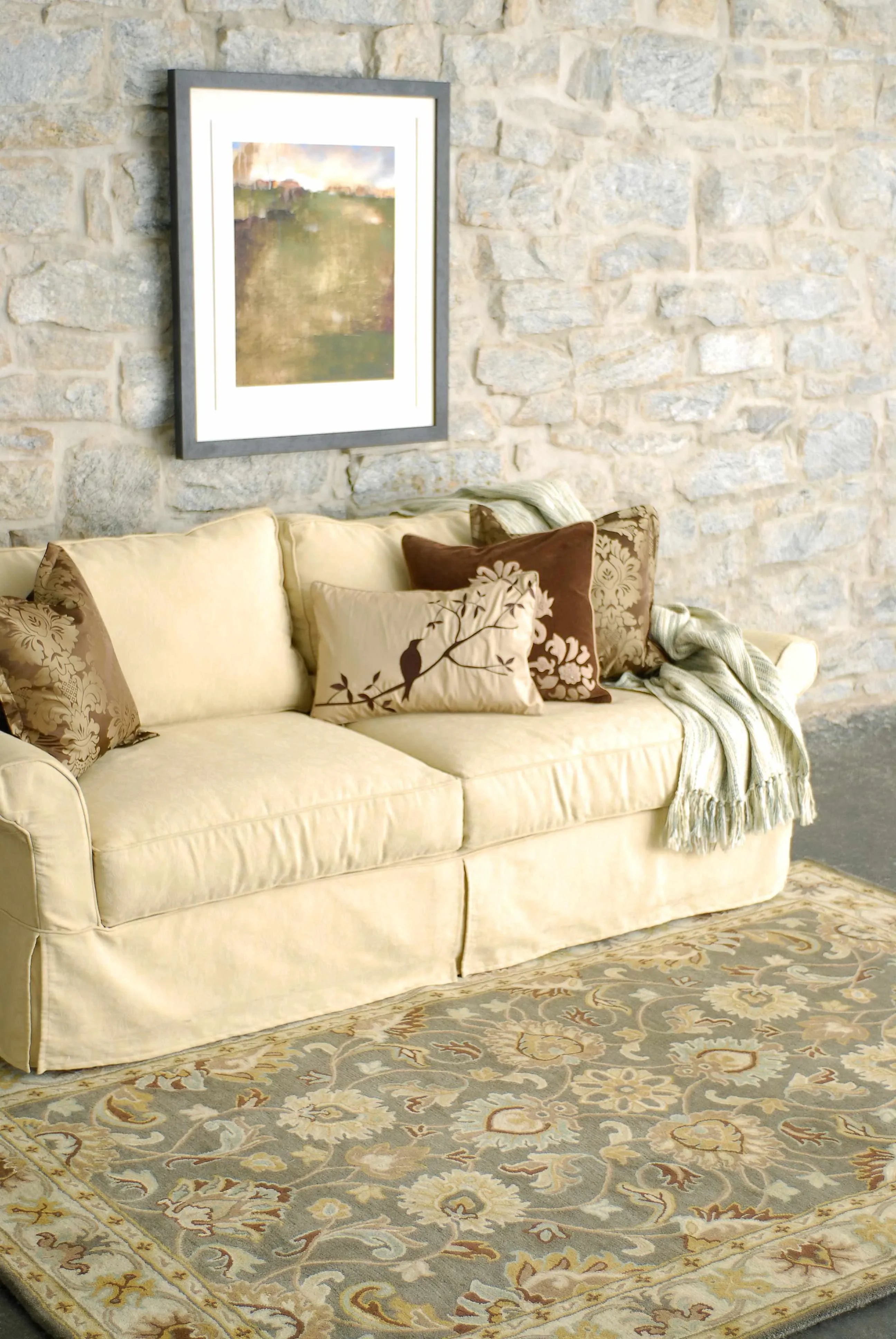 Cherryfield Wool Rug in Taupe