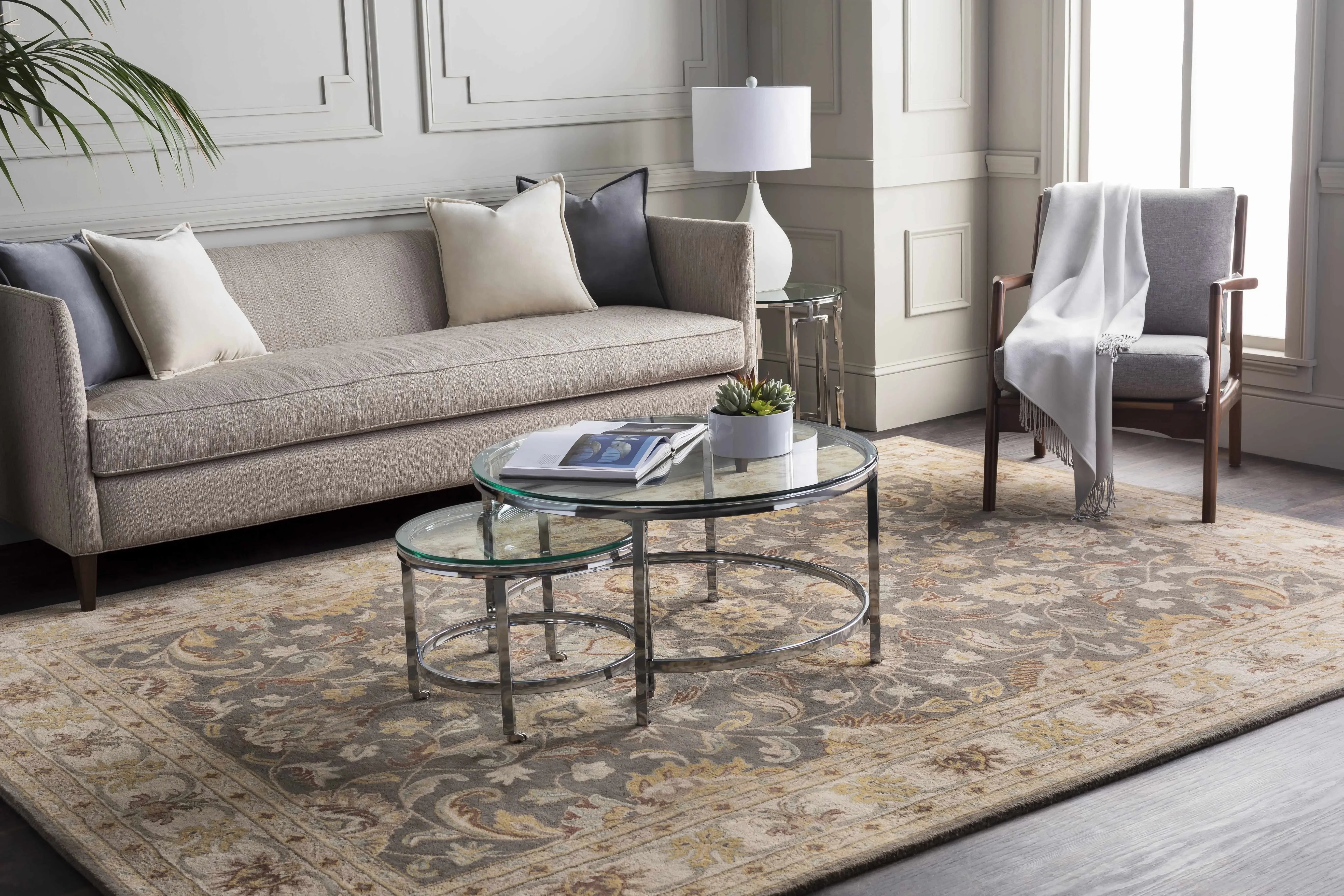 Cherryfield Wool Rug in Taupe