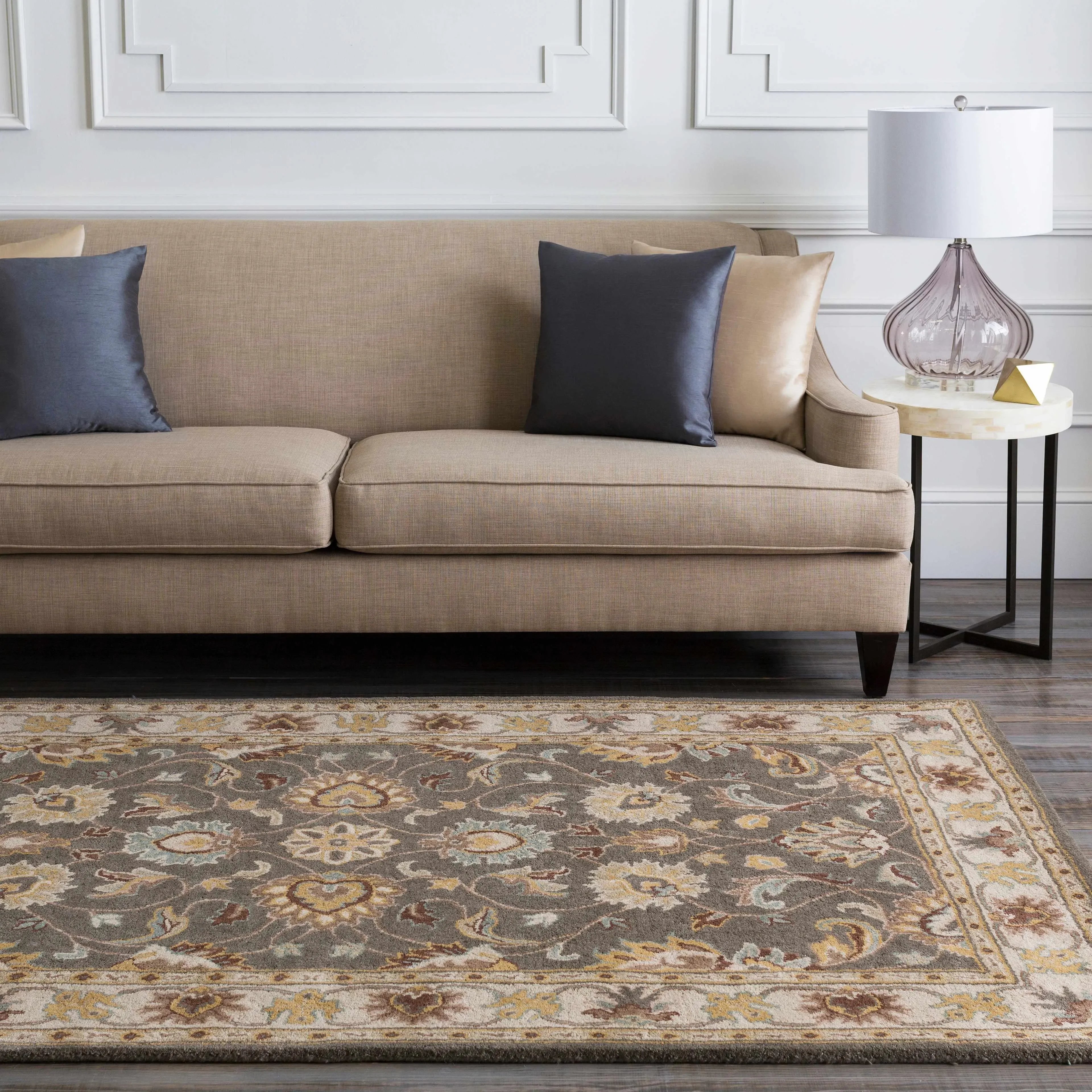 Cherryfield Wool Rug in Taupe