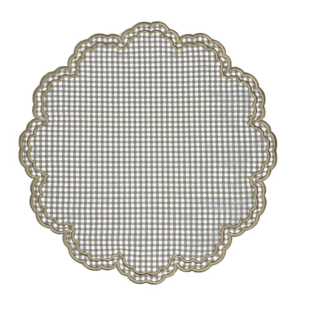 Bettina Placemat - Wheat Gingham (Set of 4)