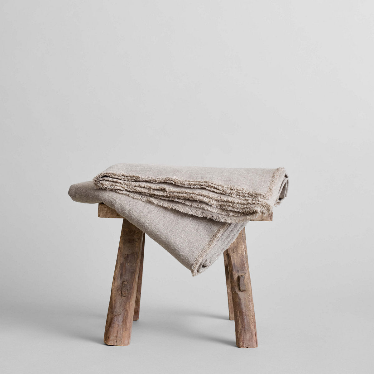 Fringed Linen Tablecloth